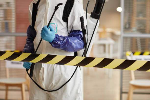 Professional Biohazard technician working in San Quentin, CA